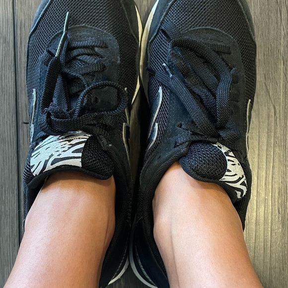 NewBalance Womens 515 Black Zebra Print Animal Print Sneakers w/Suede Size 8 🔥 - Picture 9 of 10